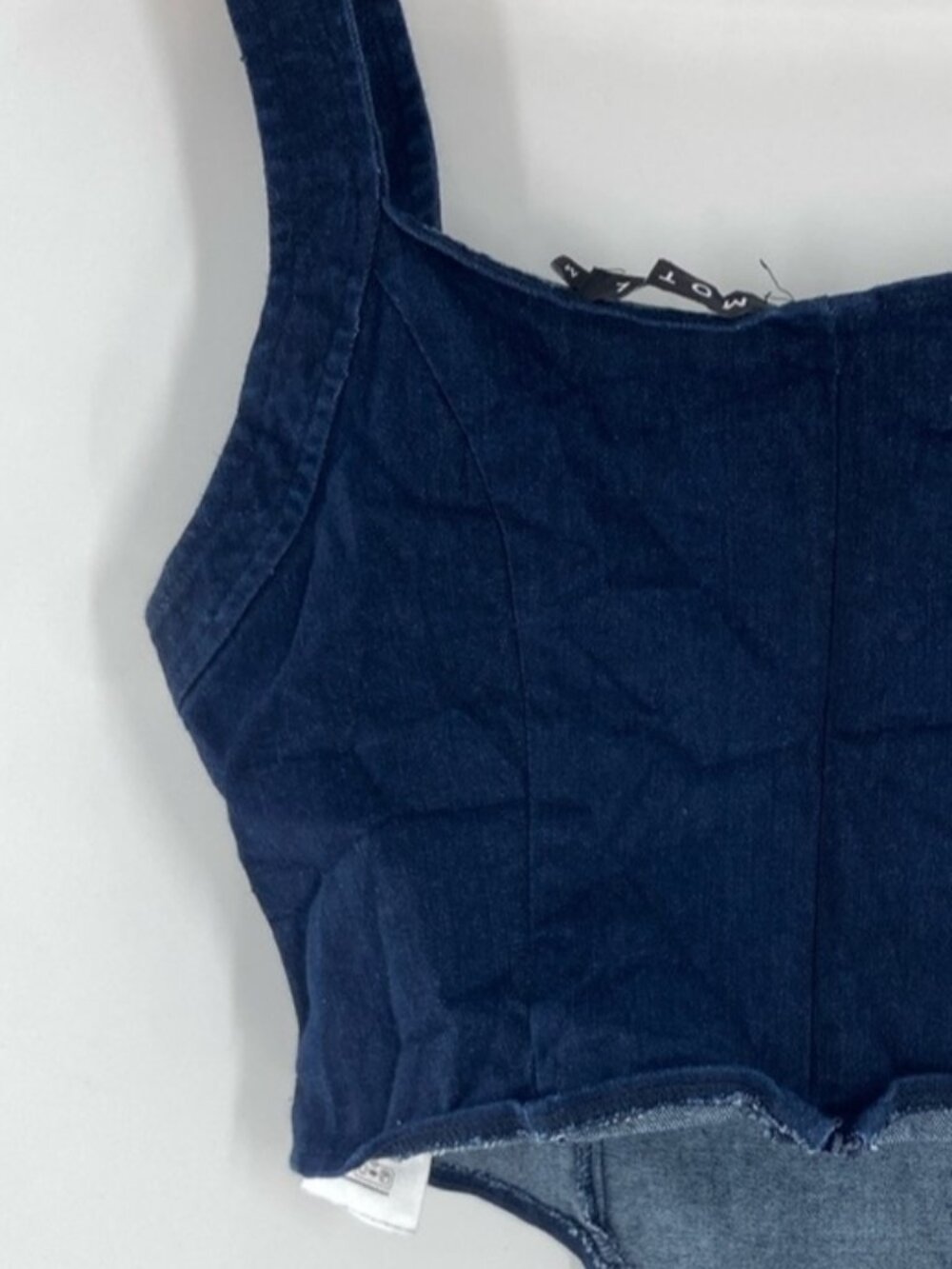 Blue Crop Tank Top Size M Gently Used☪ - Picture 2 of 2